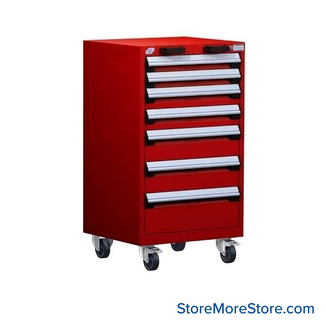 7-Drawer Heavy-Duty Mobile Drawer Cabinet 24'' W x 27D - R5BCG-3852