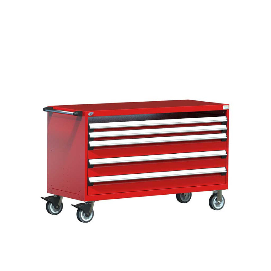 4-Drawer Heavy-Duty Mobile Drawer Cabinet 60'' W x 27D - R5BKG-3015