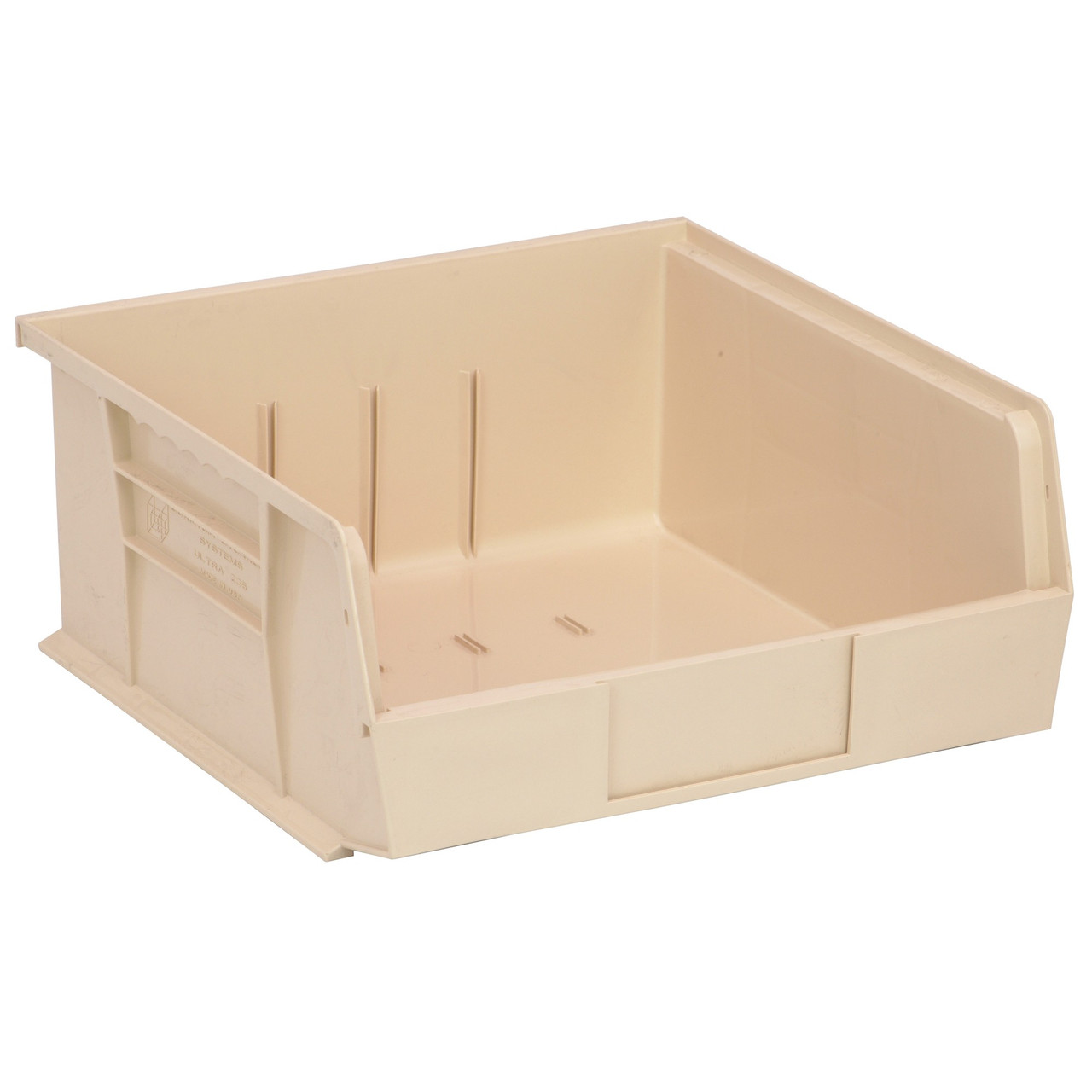 Ivory Ultra Stack and Hang Bins 10.88'' W x 11'' D x 5'' H - Case of 6 (10.88 in W x 5 in D x 11 in H)