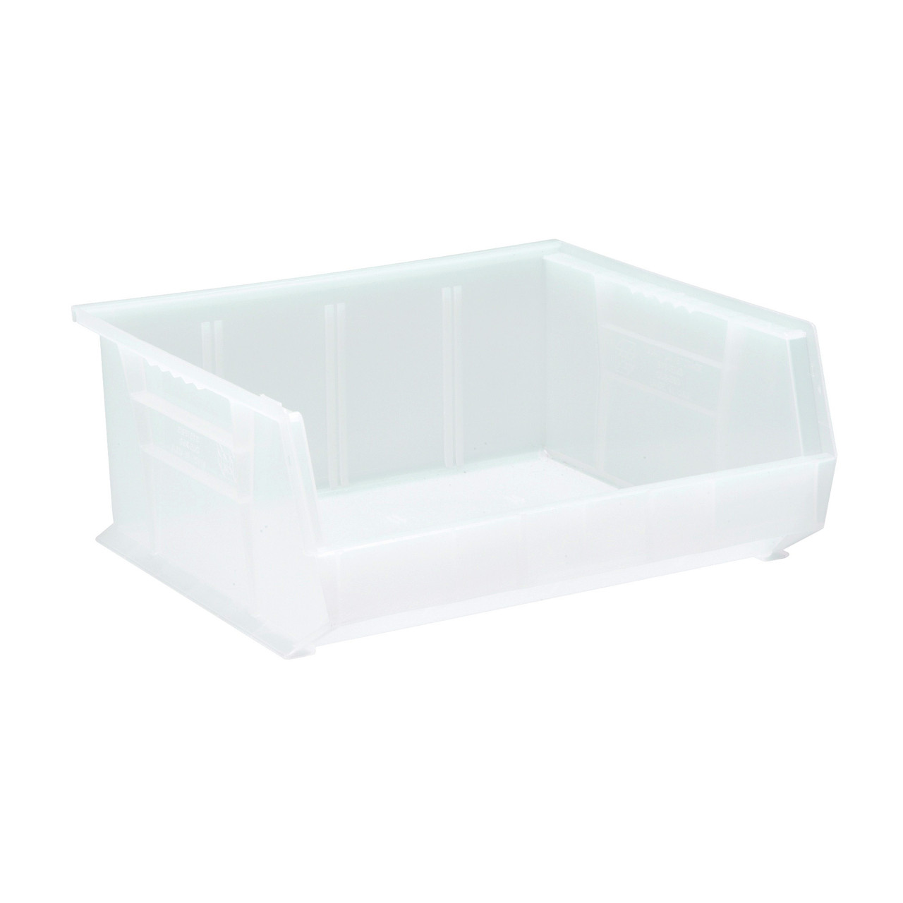 Clear Ultra Stack and Hang Bins 14.75'' W x 16.5'' D x 7'' H - Case of 6 (14.75 in W x 7 in D x 16.5 in H)