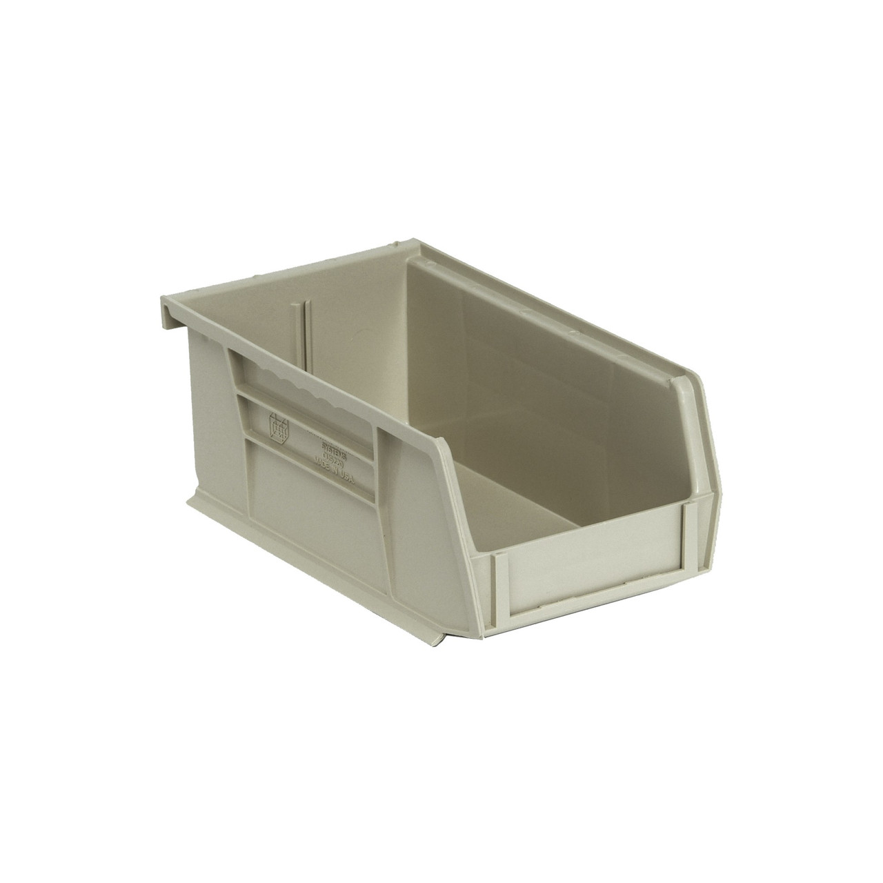 Stone Ultra Stack and Hang Bins 7.38'' W x 4.13'' D x 3'' H - Case of 24 (7.38 in W x 3 in D x 4.13 in H)