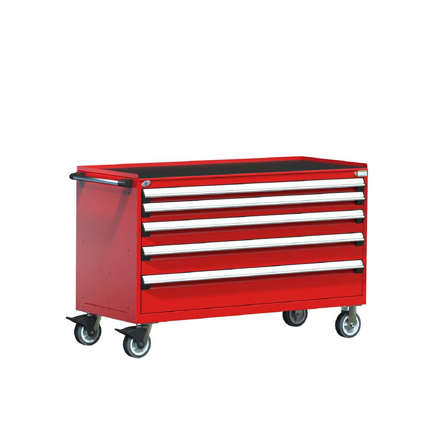 5-Drawer Heavy-Duty Mobile Drawer Cabinet 60'' W x 24D - R5BKE-3053