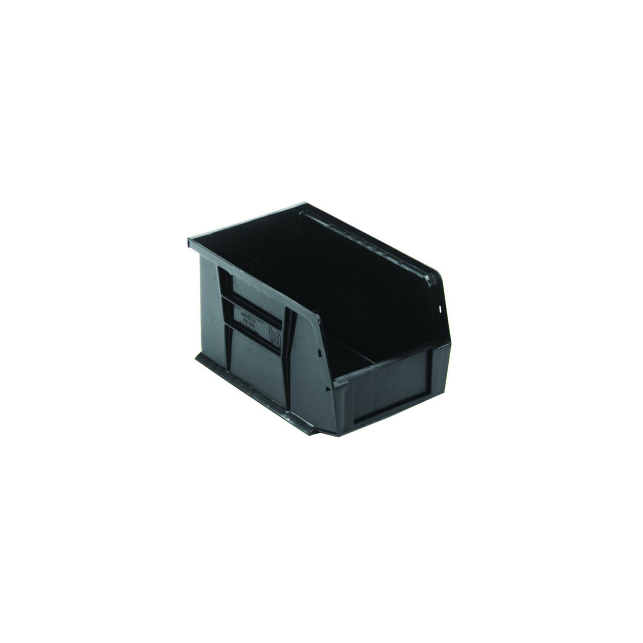 Black Ultra Stack and Hang Bins 9.25'' W x 6'' D x 5'' H - Case of 12 (9.25 in W x 5 in D x 6 in H)
