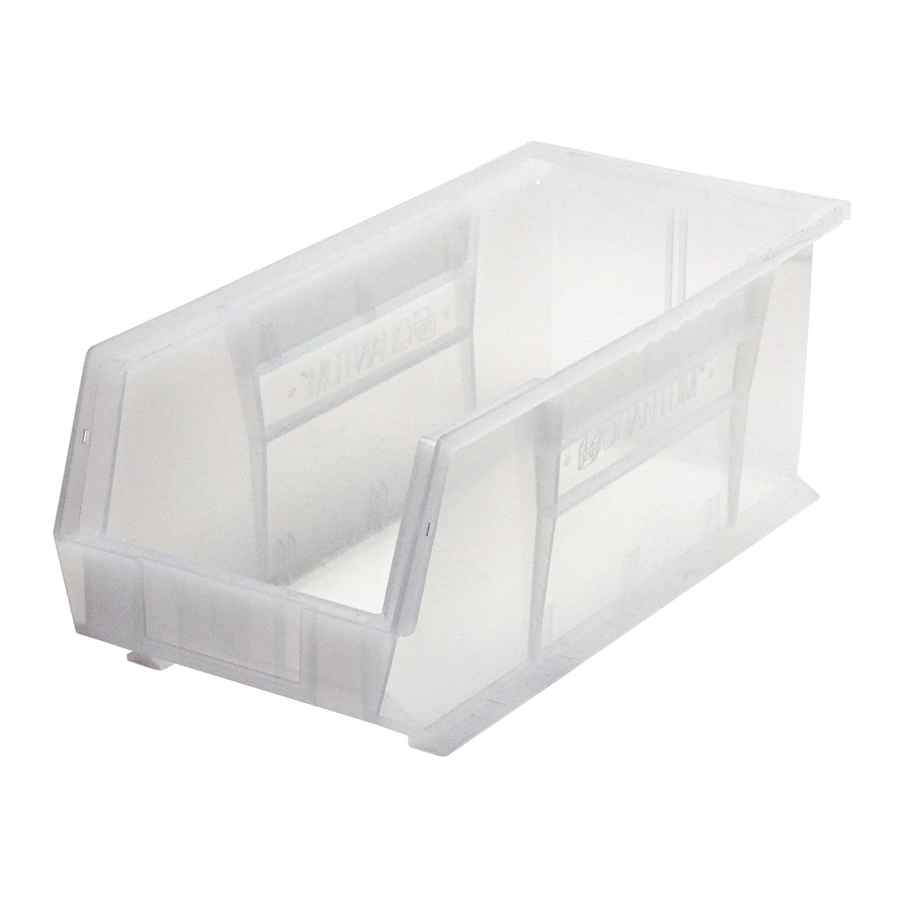 Clear Ultra Stack and Hang Bins 18'' W x 8.25'' D x 7'' H - Case of 6 (18 in W x 7 in D x 8.25 in H)