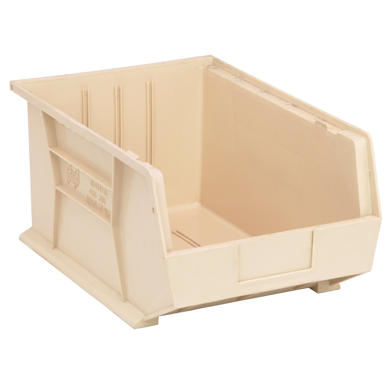 Ivory Ultra Stack and Hang Bins 16'' W x 11'' D x 8'' H - Case of 4 (16 in W x 8 in D x 11 in H)