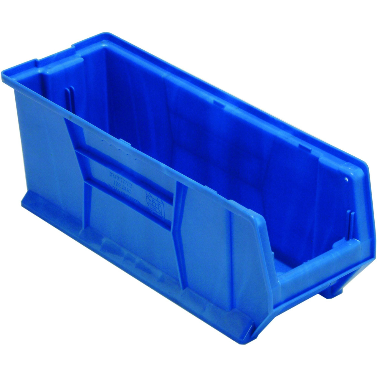 Blue Jumbo Ultra Bin 23.88'' W x 8.25'' D x 9'' H - Case of 6 (23.875 in W x 9 in D x 8.25 in H)