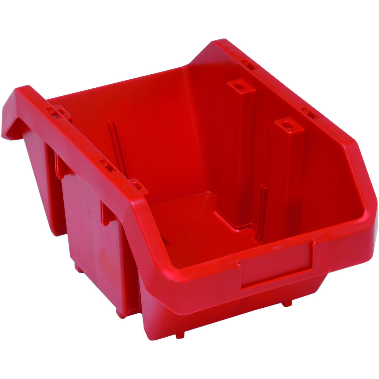 Red QuickPick Double Sided Bin 14'' L x 9.25'' W x 6.5'' H Case of 20 (14 in W x 6.5 in D x 9.25 in H)