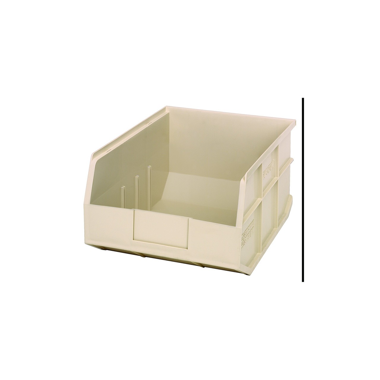 Ivory Stackable Shelf Bin 14'' L x 11'' W x 7'' H Case of 6 (14 in W x 7 in D x 11 in H)