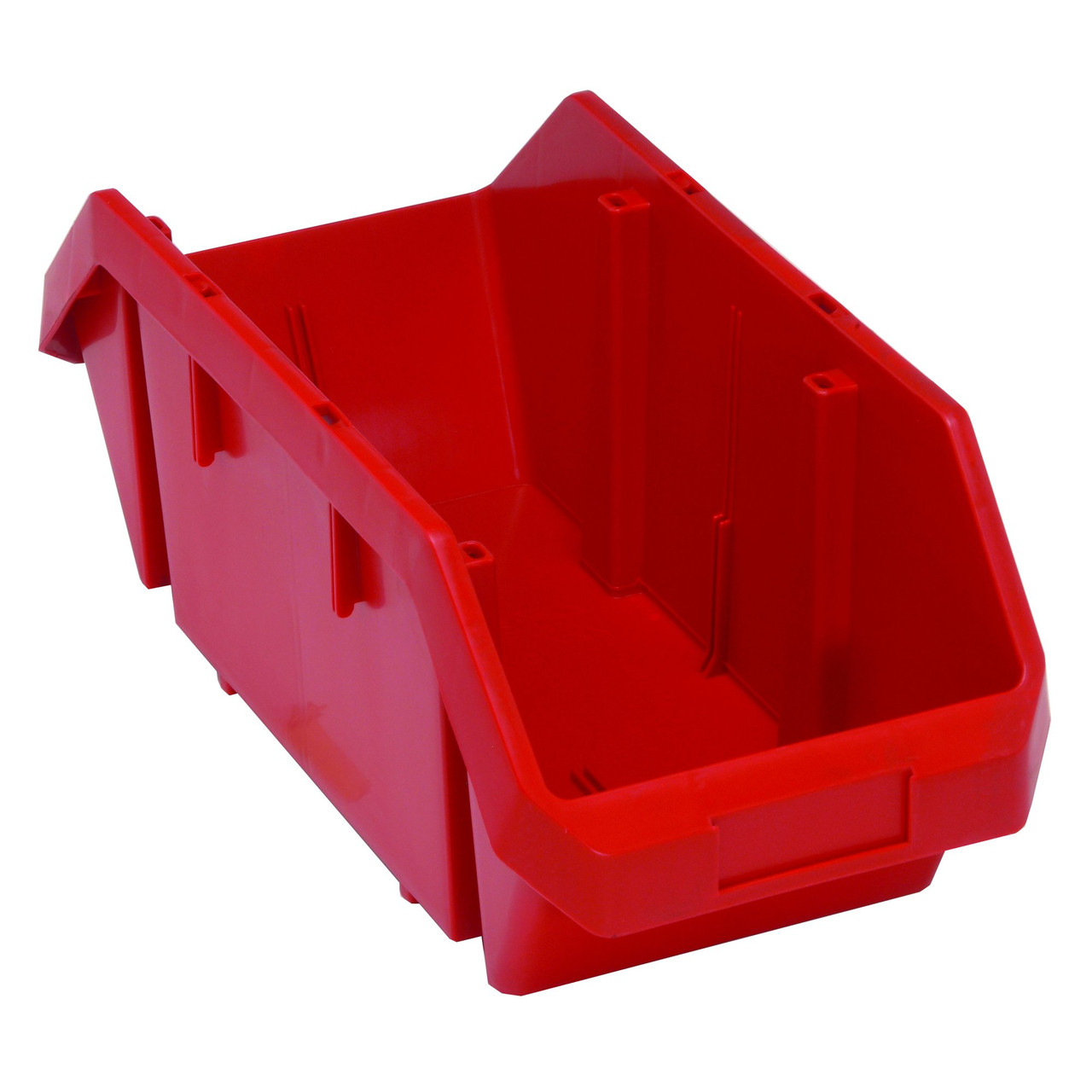 Red QuickPick Double Sided Bin 18.5'' L x 8.38'' W x 7'' H Case of 10 (18.5 in W x 7 in D x 8.38 in H)