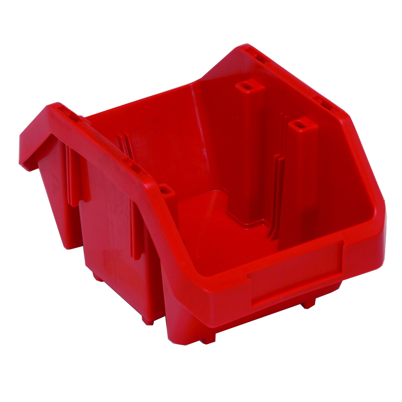 Red QuickPick Double Sided Bin 9.5'' L x 6.63'' W x 5'' H Case of 20 (9.5 in W x 5 in D x 6.63 in H)
