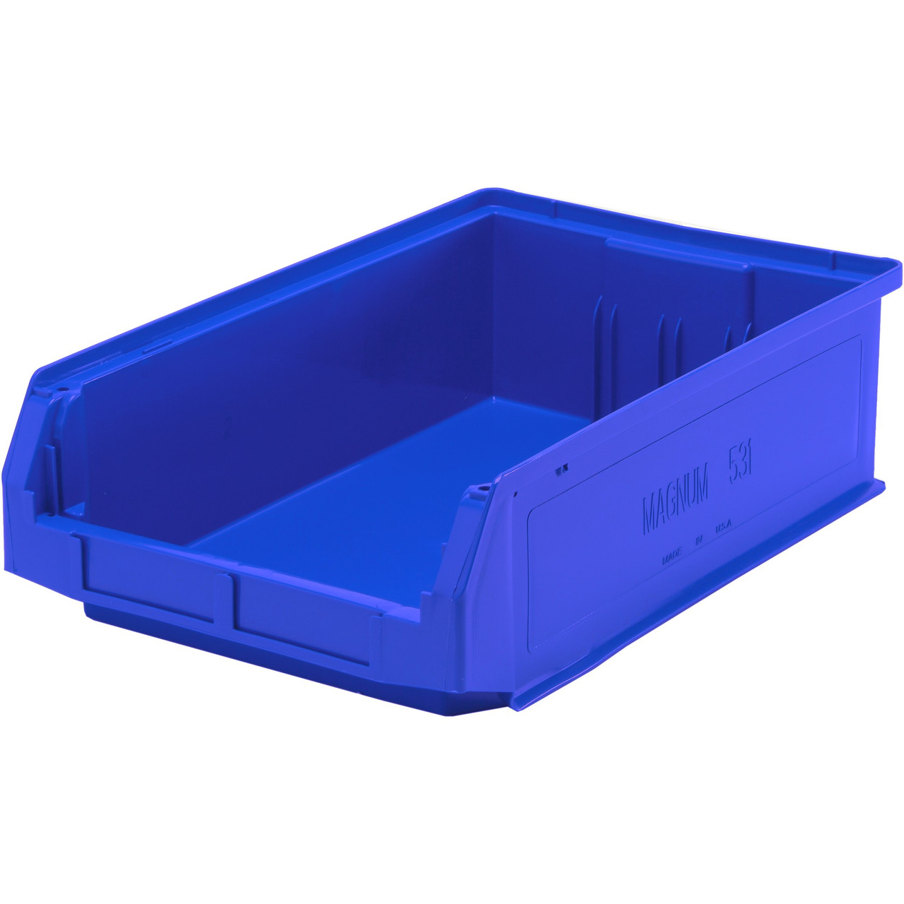 Blue Magnum Series Bin 19.75'' L x 12.38'' W x 5.88'' H Case of 6 (19.75 in W x 5.875 in D x 12.625 in H)