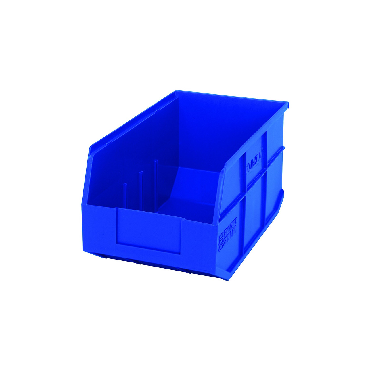 Blue Stackable Shelf Bin 14'' L x 8.25'' W x 7'' H Case of 12 (14 in W x 7 in D x 8.25 in H)