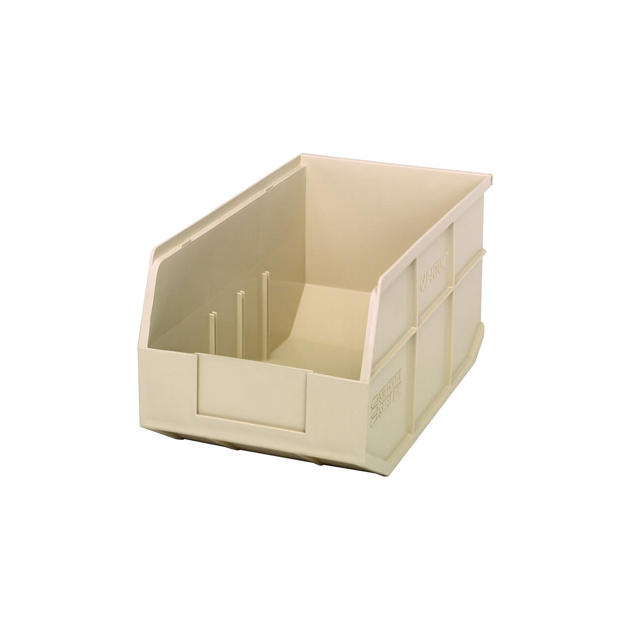 Ivory Stackable Shelf Bin 14'' L x 8.25'' W x 7'' H Case of 12 (14 in W x 7 in D x 8.25 in H)