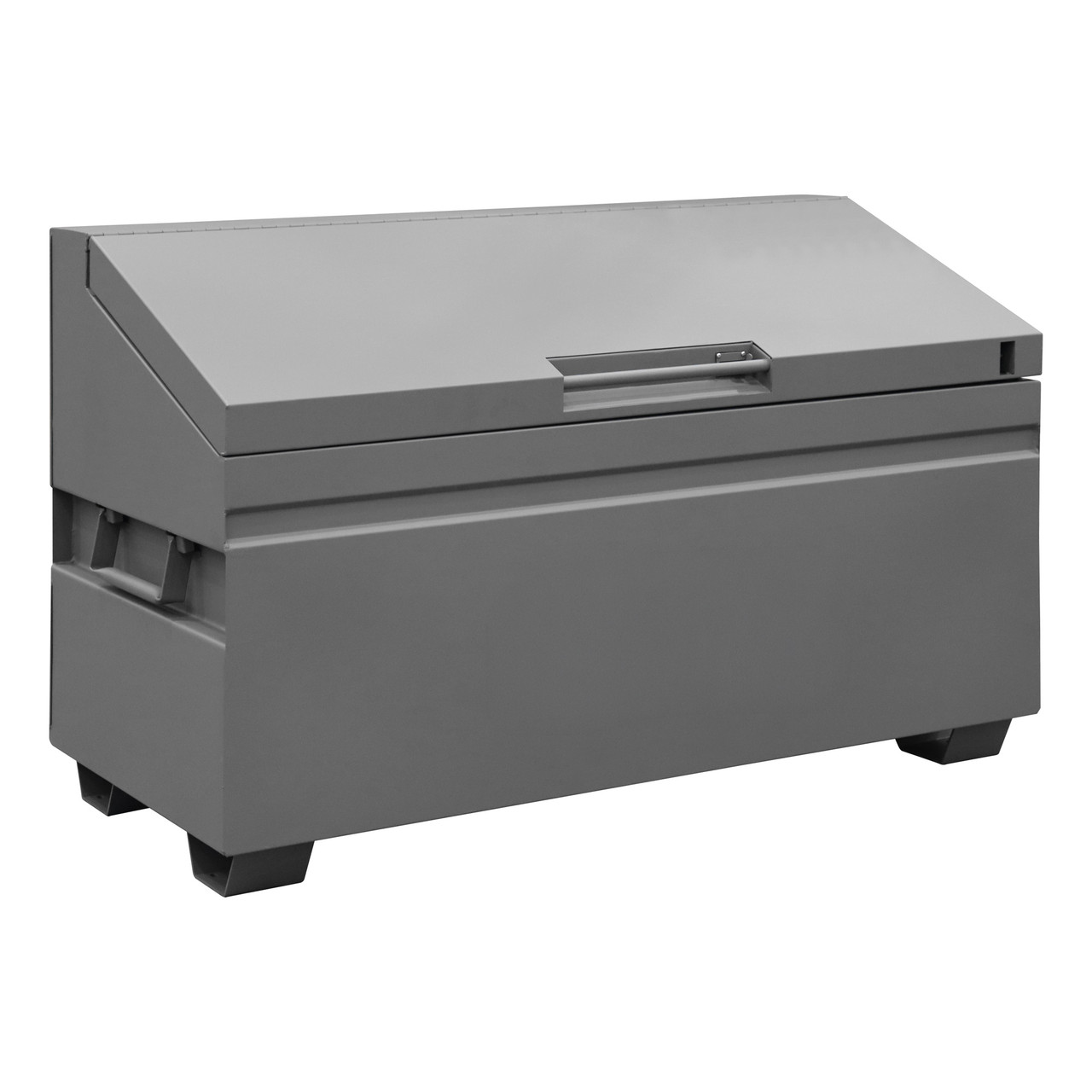 Steel Sloped Lid Jobsite Storage Box, 31 Cubic Feet (30.0625 in W x 39.375 in D x 60.125 in H)