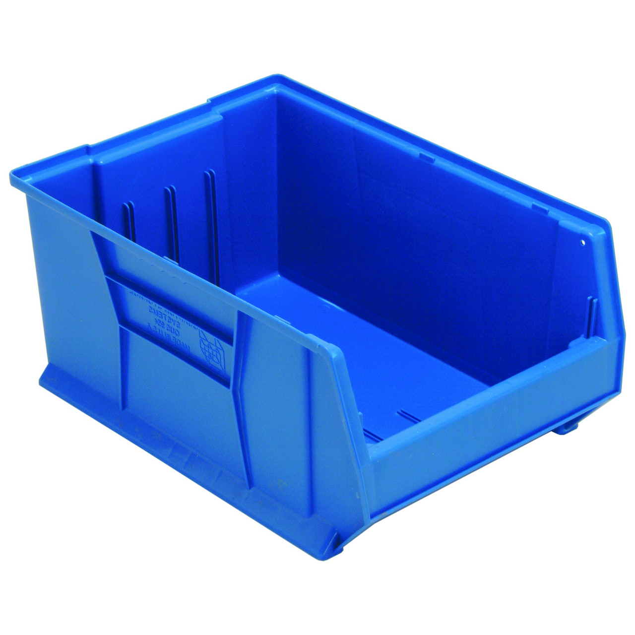 Hulk 24'' Stackable Storage Container 23.875''L x 16.5''W x 11''H - Blue (23.875 in W x 11 in D x 16.5 in H)