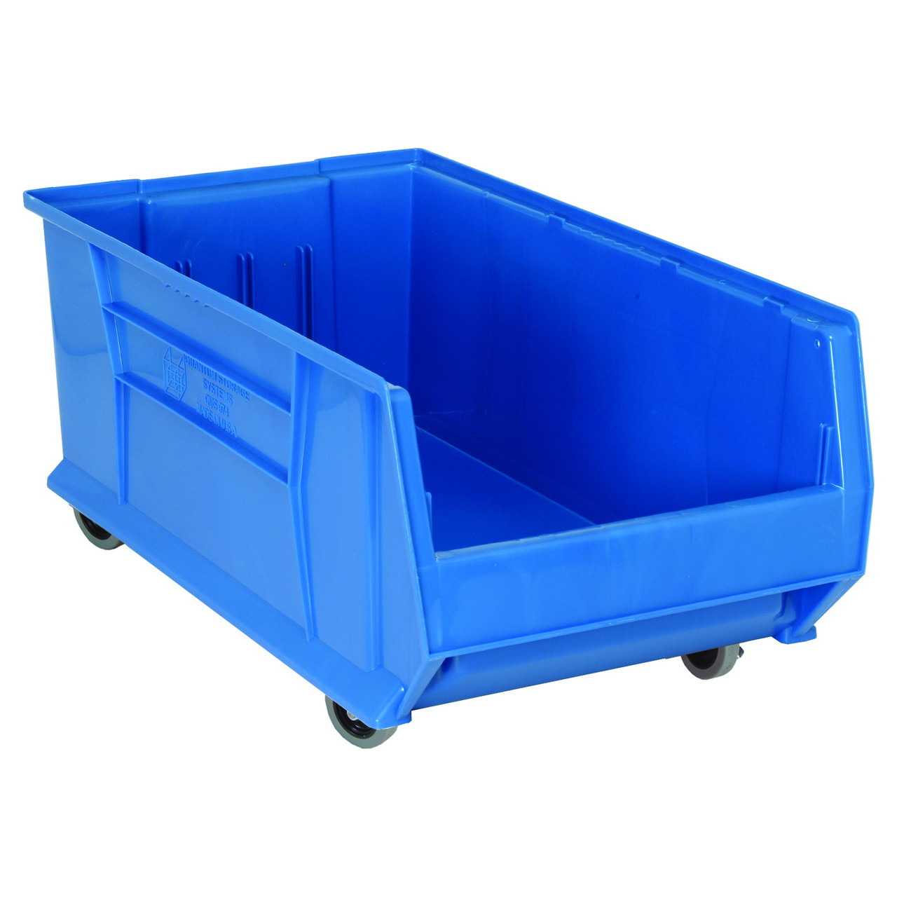Hulk 30'' Mobile Stackable Storage Container 29.875''L x 16.5''W x 14''H - Blue (29.875 in W x 11 in D x 16.5 in H)