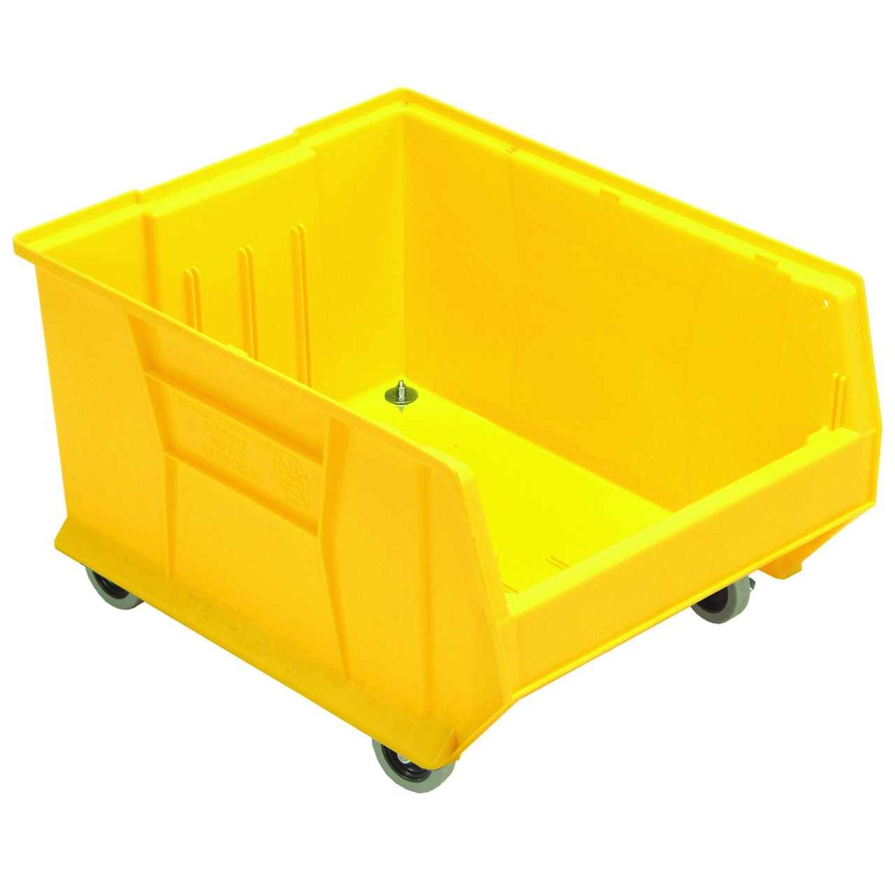 Hulk 24'' Mobile Storage Container 18.25''W x 23.875''D x 15''H - Yellow (23.875 in W x 12 in D x 18.25 in H)