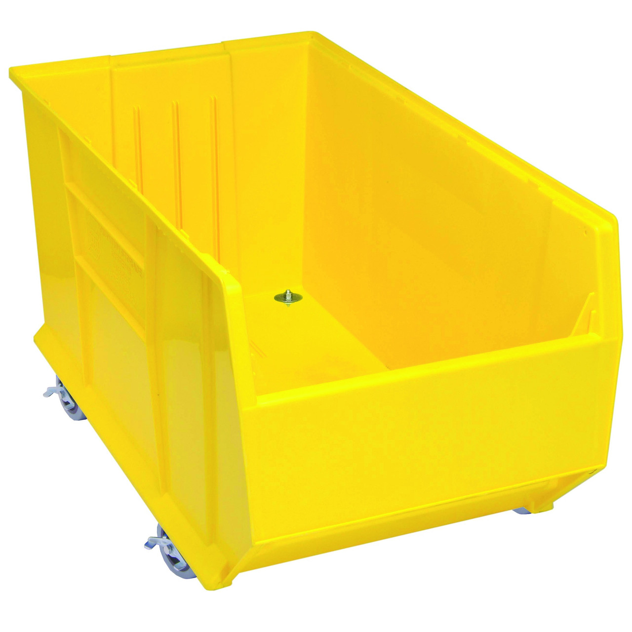 Hulk 36'' Mobile Stackable Storage Container 35.875''L x 19.875''W x 20.5''H - Yellow (35.875 in W x 17.5 in D x 19.875 