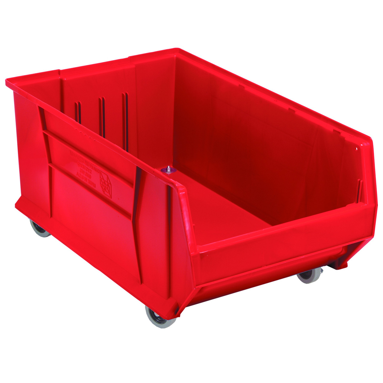 Hulk 30'' Mobile Stackable Storage Container 29.875''L x 18.25''W x 15''H - Red (29.875 in W x 12 in D x 18.25 in H)