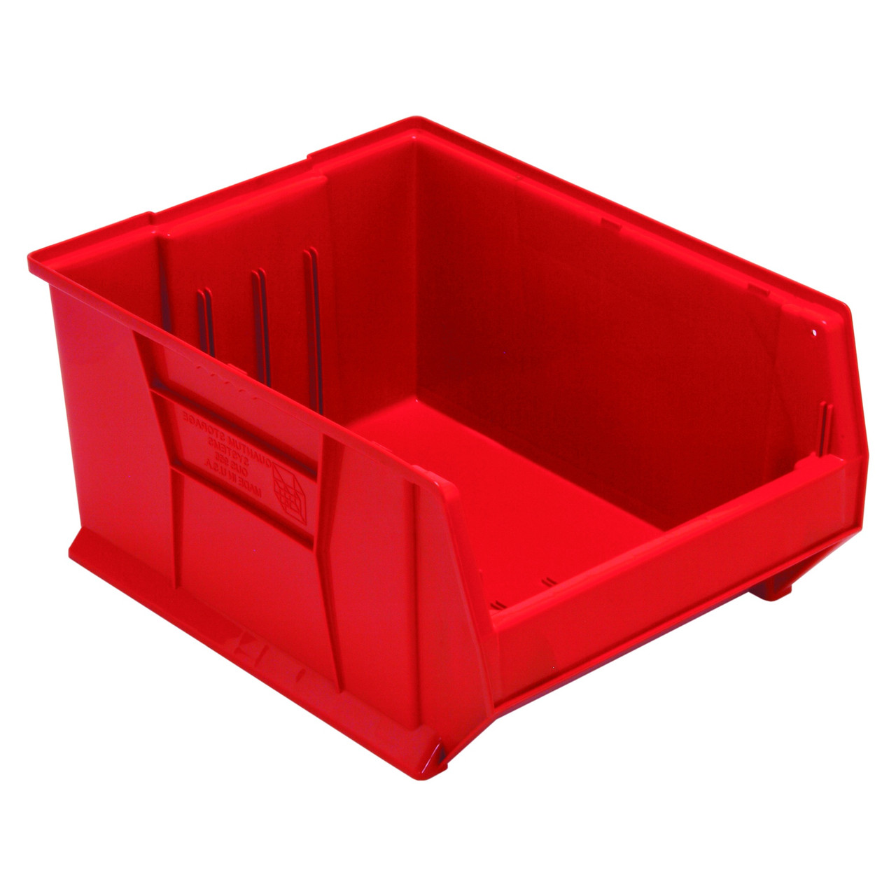 Hulk 24'' Stackable Storage Container 23.875''L x 18.25''W x 12''H - Red (23.875 in W x 12 in D x 18.25 in H)