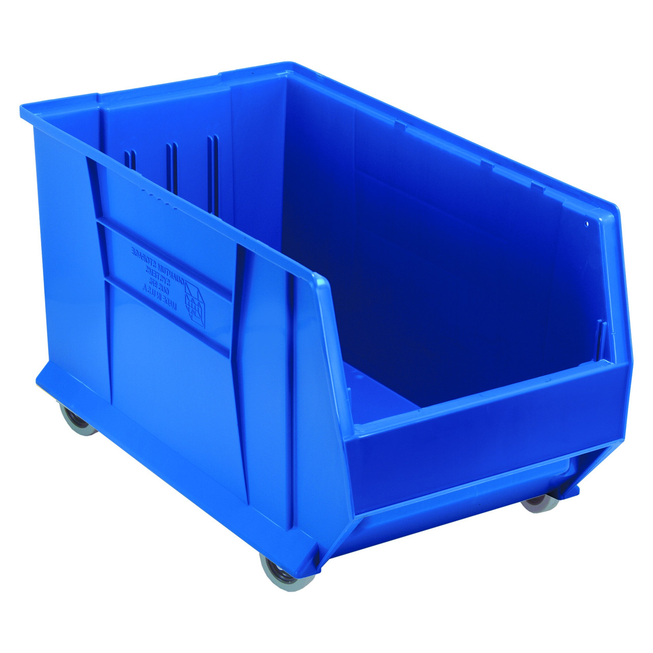 Hulk 30'' Mobile Stackable Storage Container 29.875''L x 16.5''W x 18''H - Blue (29.875 in W x 15 in D x 16.5 in H)