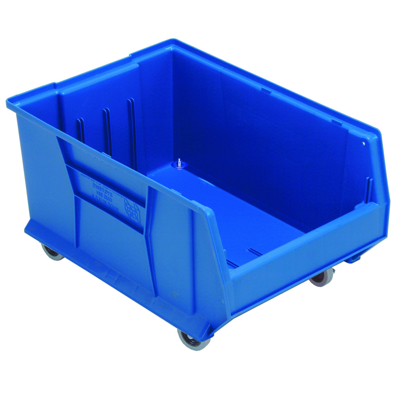 Hulk 24'' Mobile Storage Container 23.875''L x 16.5''W x 14''H - Blue (23.875 in W x 11 in D x 16.5 in H)