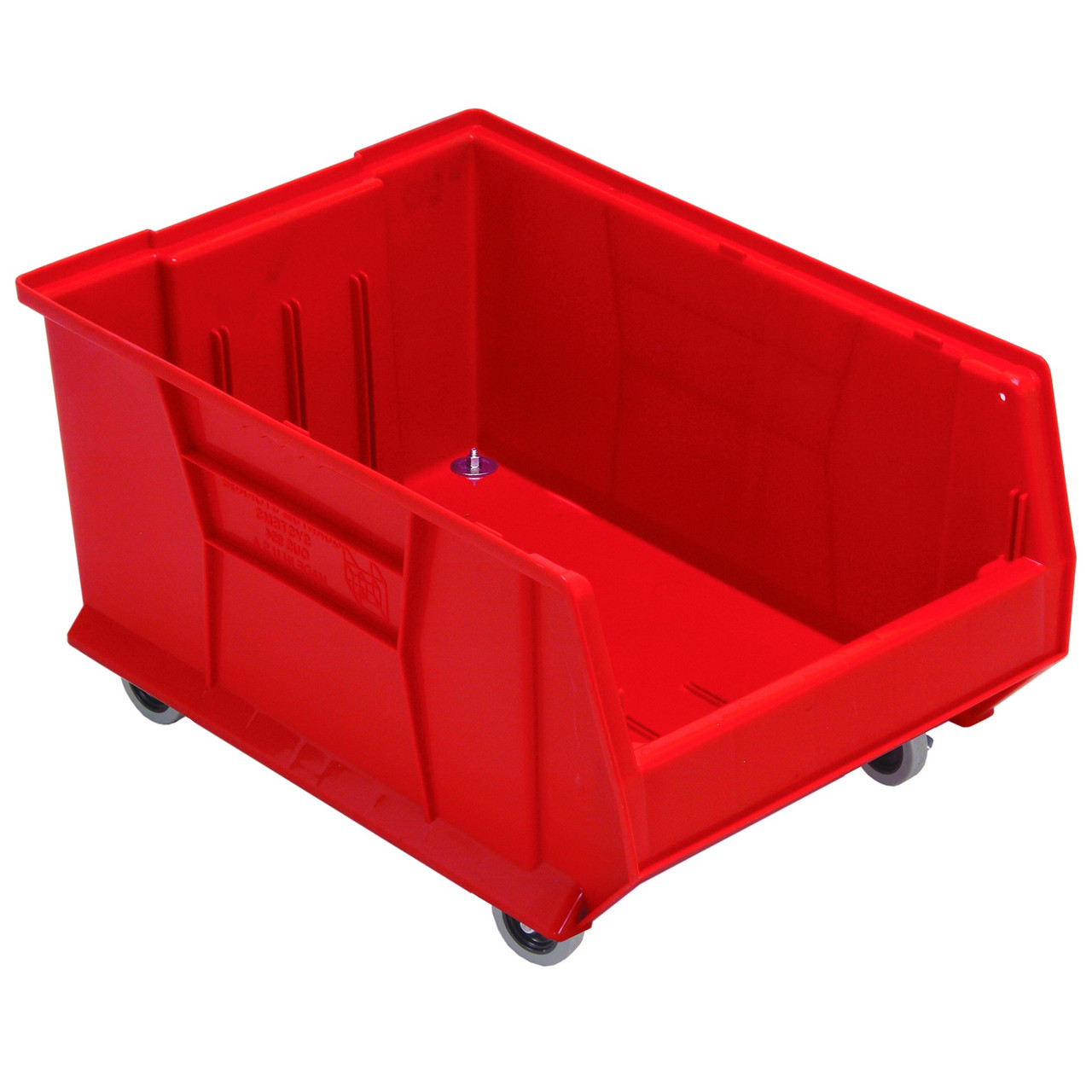 Hulk 24'' Mobile Storage Container 23.875''L x 16.5''W x 14''H - Red (23.875 in W x 11 in D x 16.5 in H)