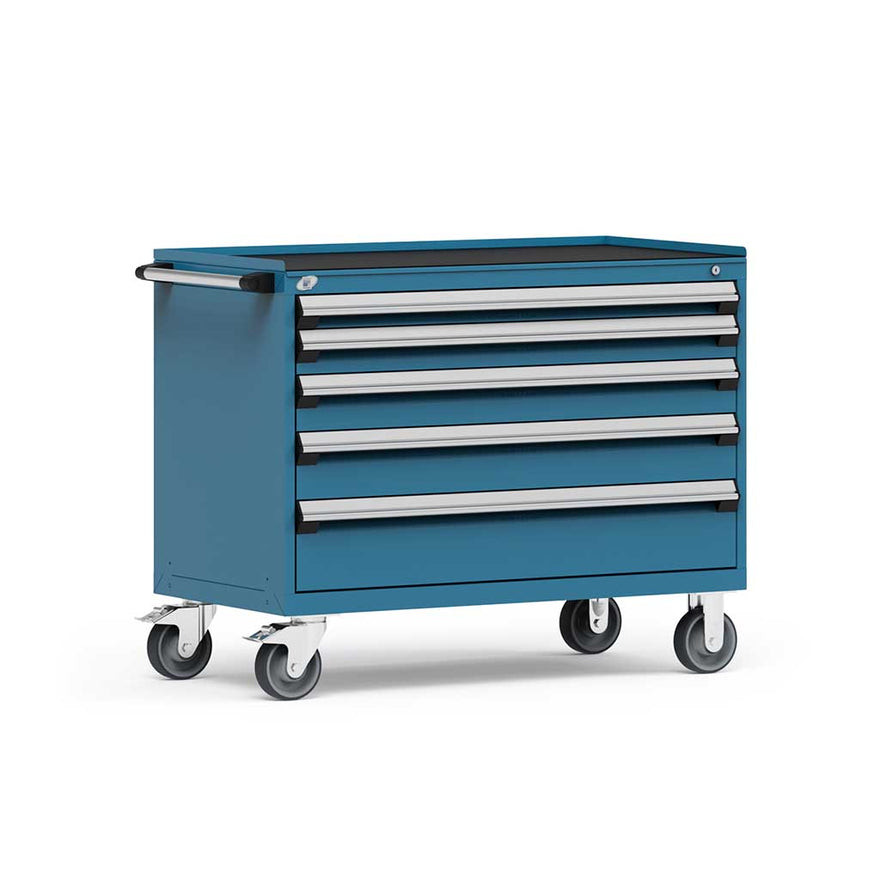 5-Drawer Heavy-Duty Mobile Drawer Cabinet 48'' W x 24D - R5BHE-3022