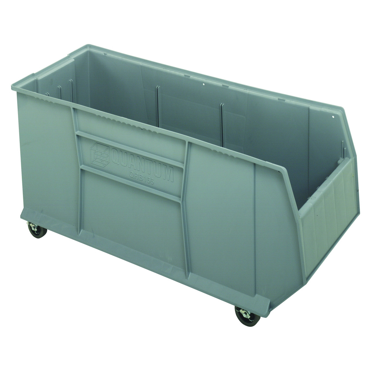 Gray 42 inch Mobile RackBin with Casters for storage