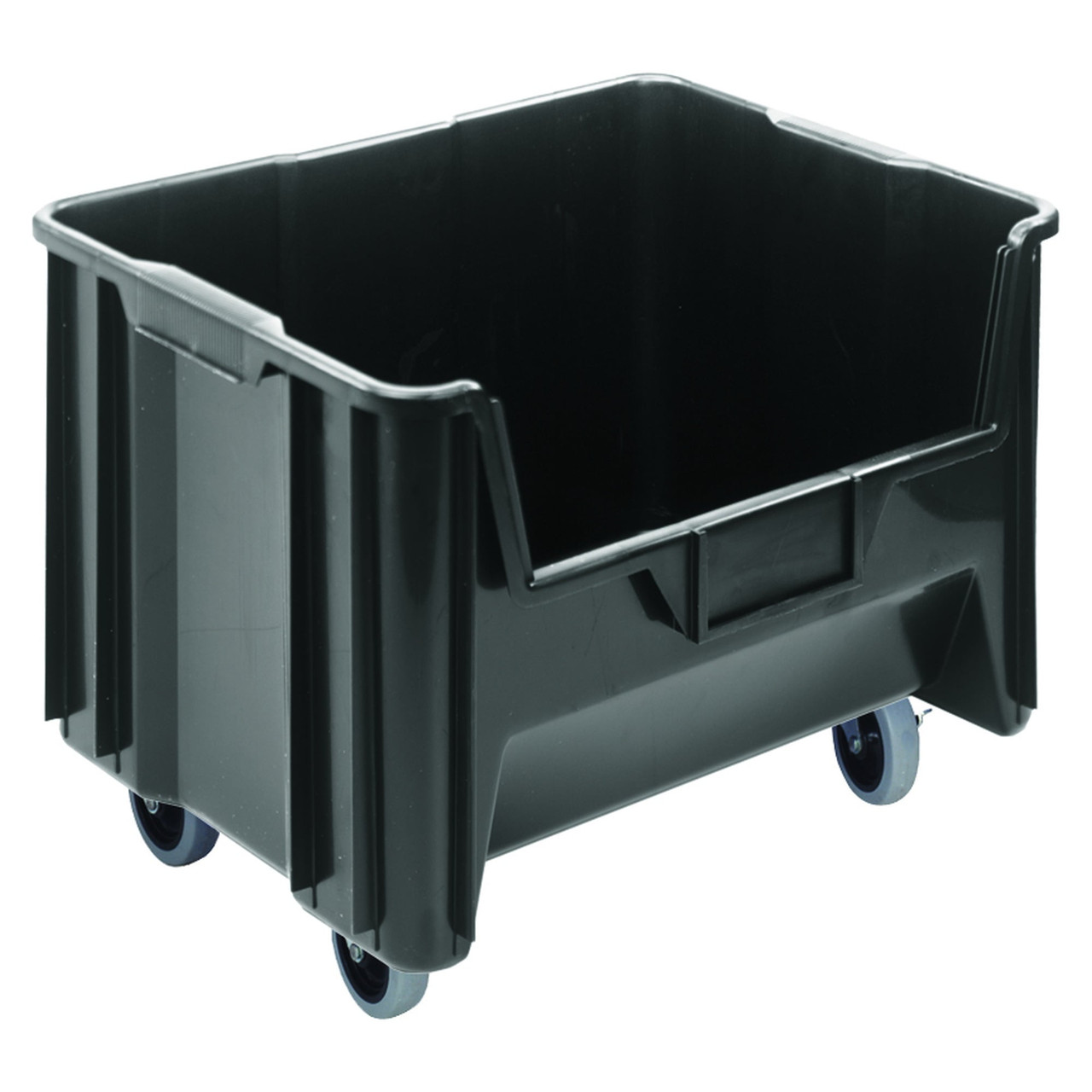 Mobile Stacking Container - Black for small parts storage