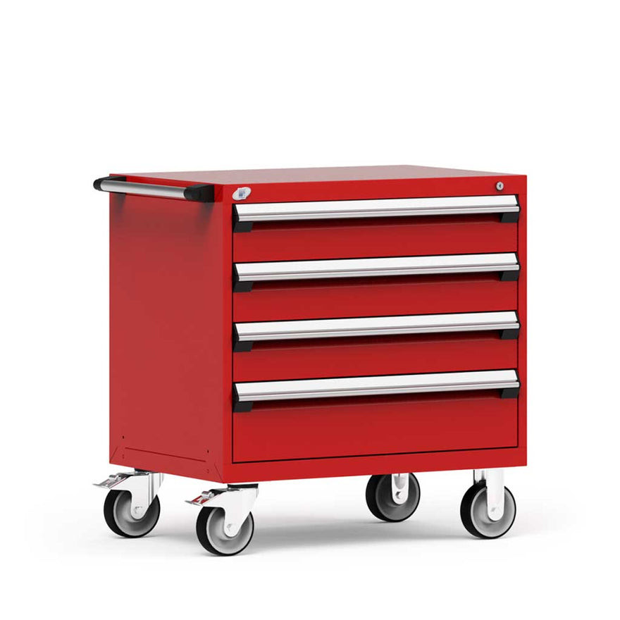 4-Drawer Heavy-Duty Mobile Drawer Cabinet 36'' W x 18D - R5BEC-3019