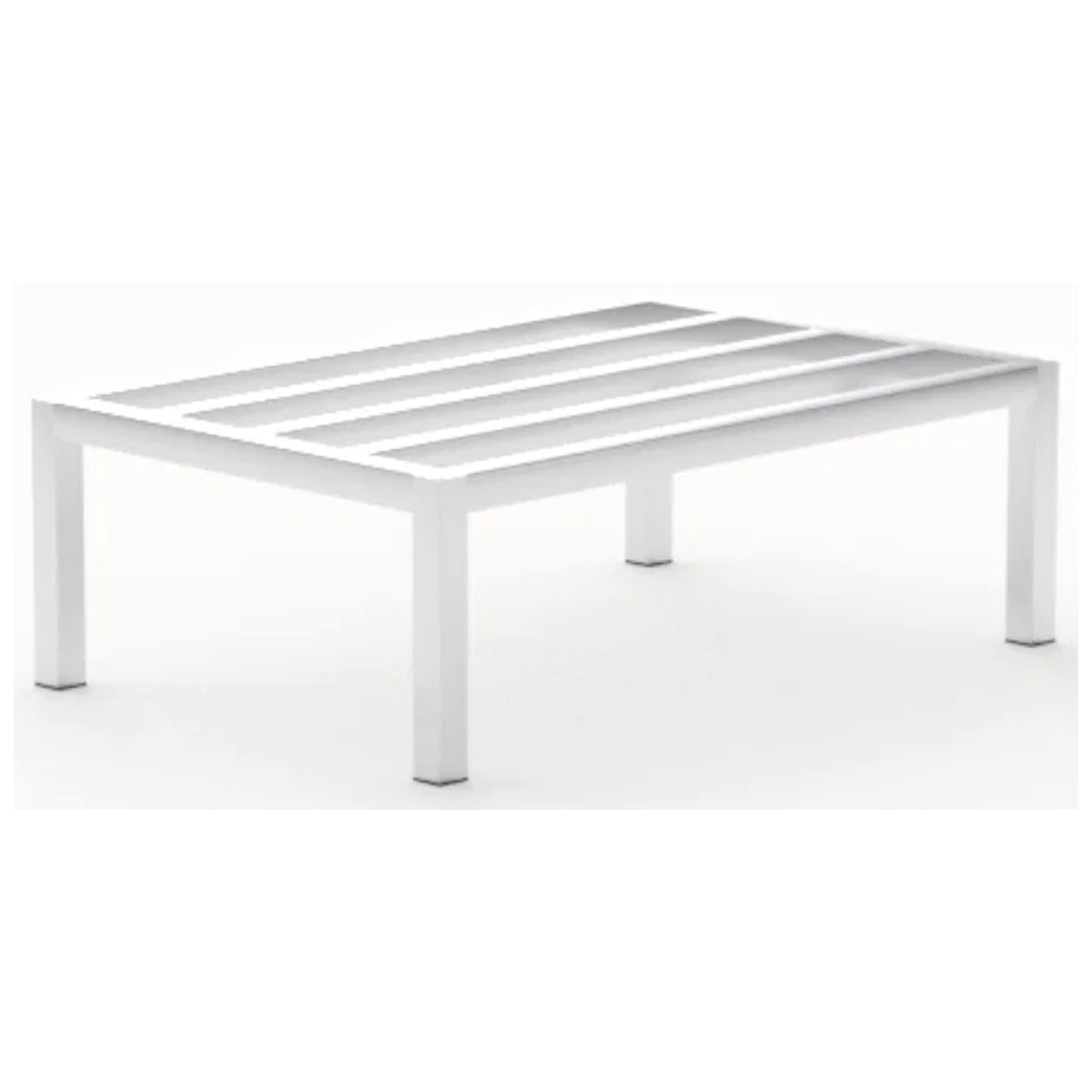 Stationary Welded Aluminum Dunnage Rack with Plastic Feet - 2,000 lb Capacity for storage