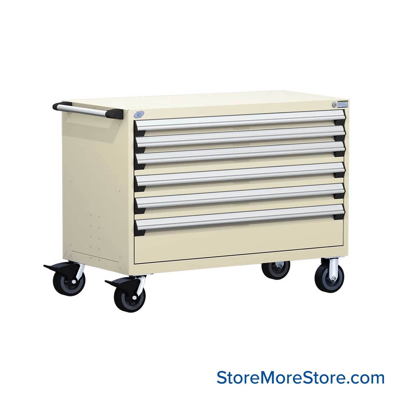 6-Drawer Heavy-Duty Mobile Drawer Cabinet 60'' W x 24D - R5BKE-3001
