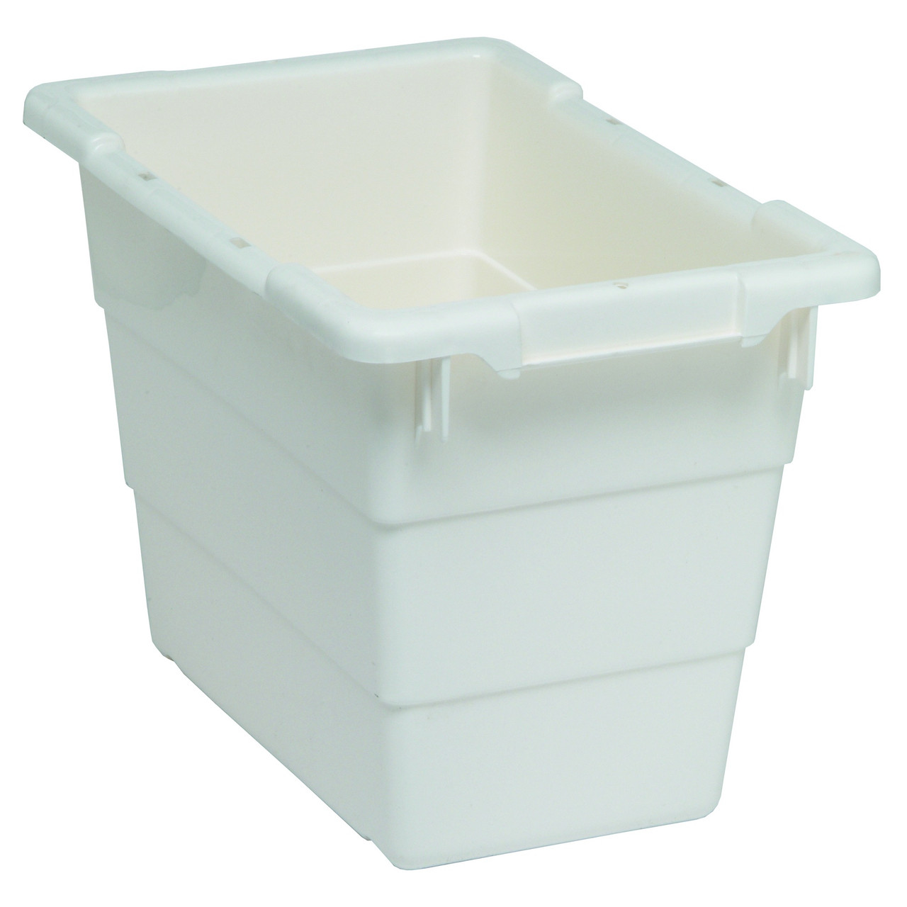 Cross Stack Tub - White - 5.51 Gallon for small parts storage