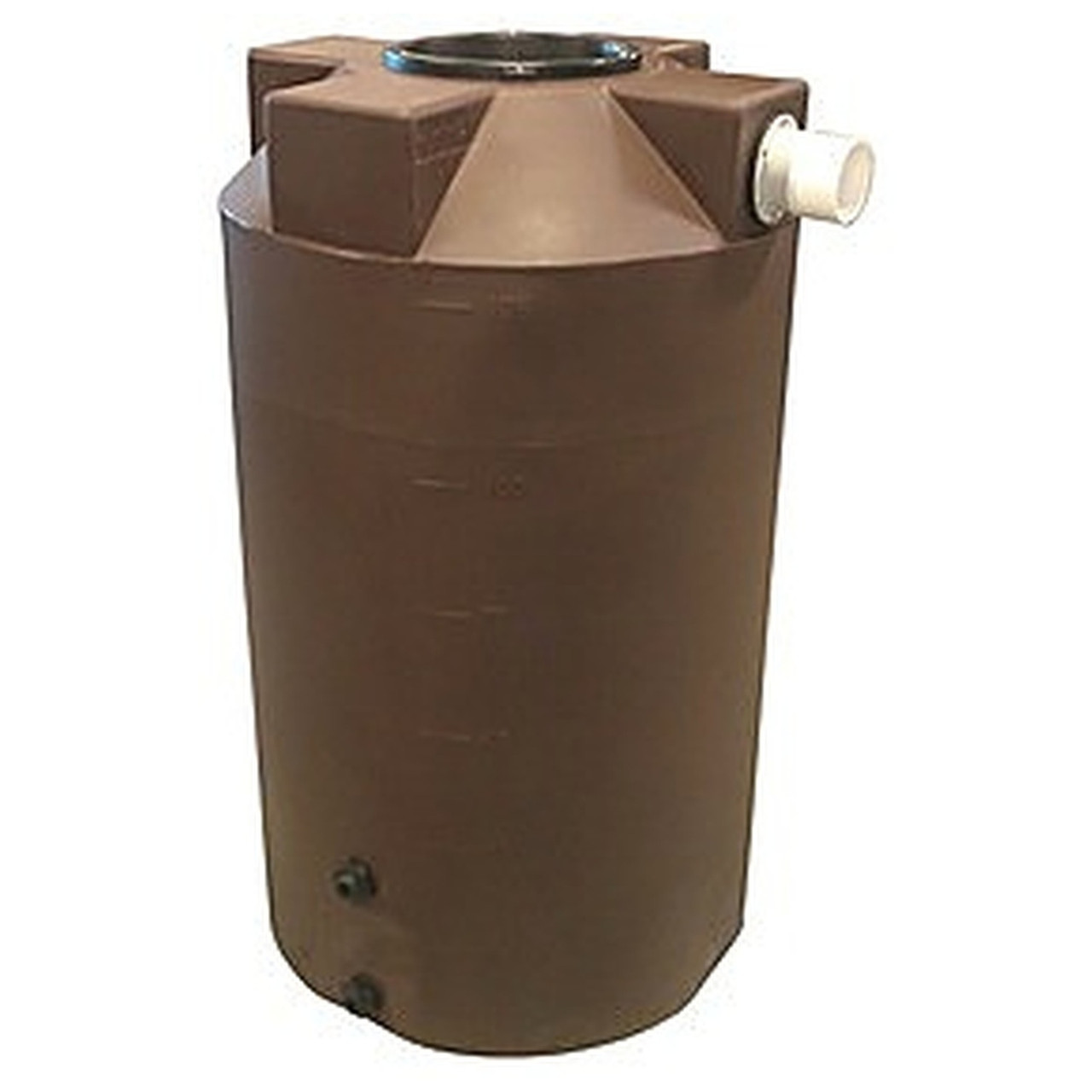 125 Gallon Rainwater Collection Tank - 30 inch Diameter x 50 inch H - Polyethylene - Above Ground for storage