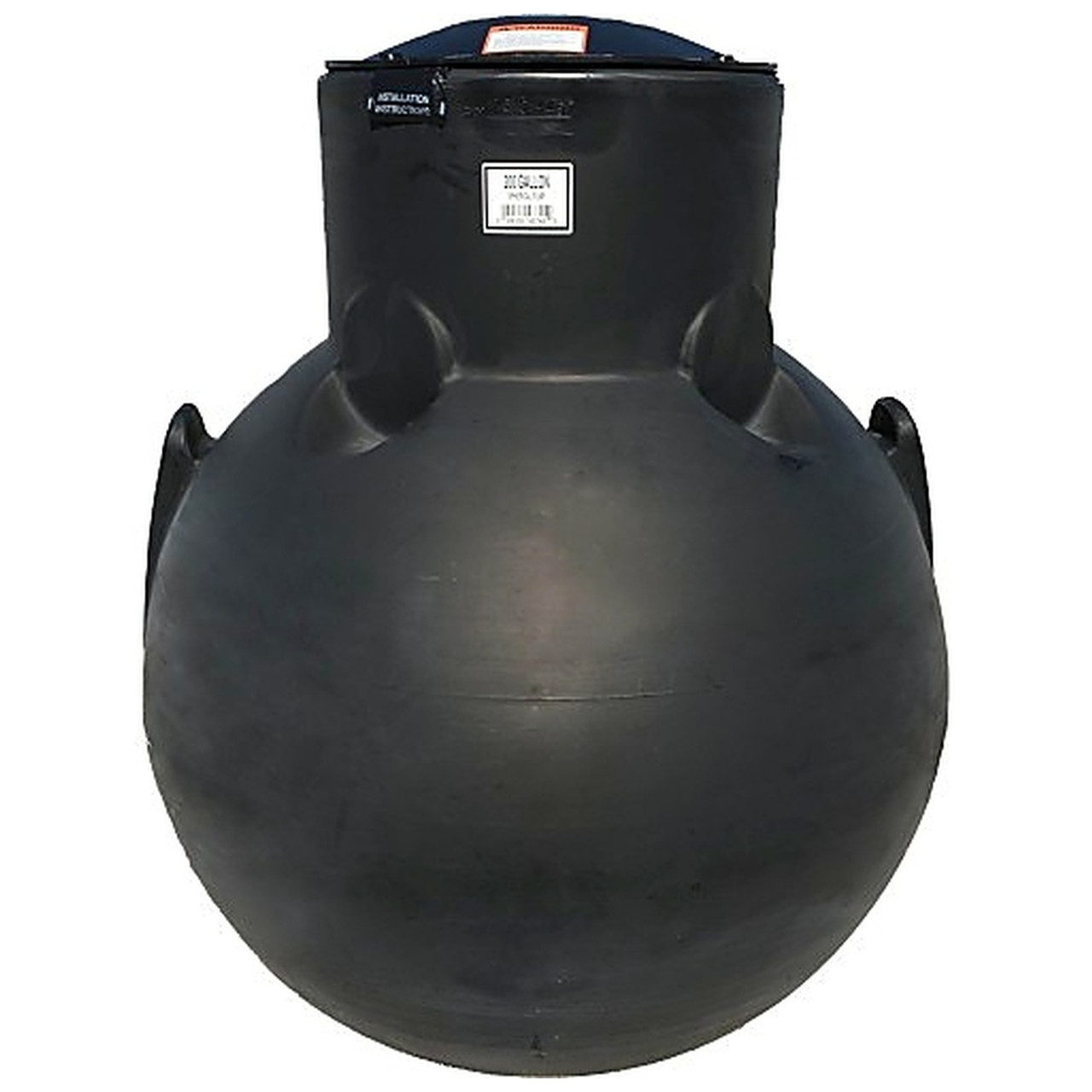 200 Gallon Underground Septic Pump Tank - 47 inch W x 47 inch D x 56 inch H - Black Polyethylene