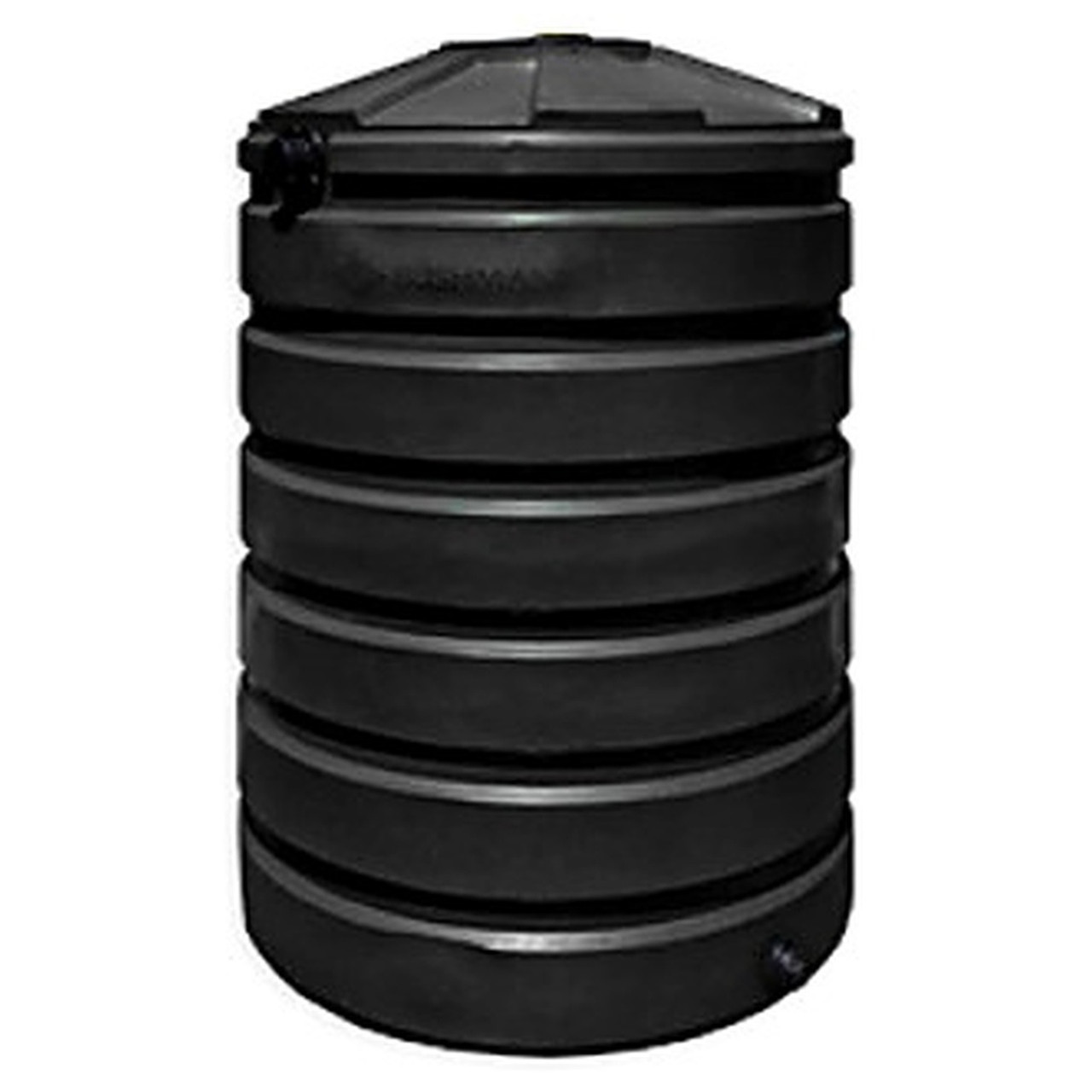 330 Gallon Rainwater Collection Tank - 41 inch W x 41 inch D x 63 inch H - Polyethylene - Above Ground for storage