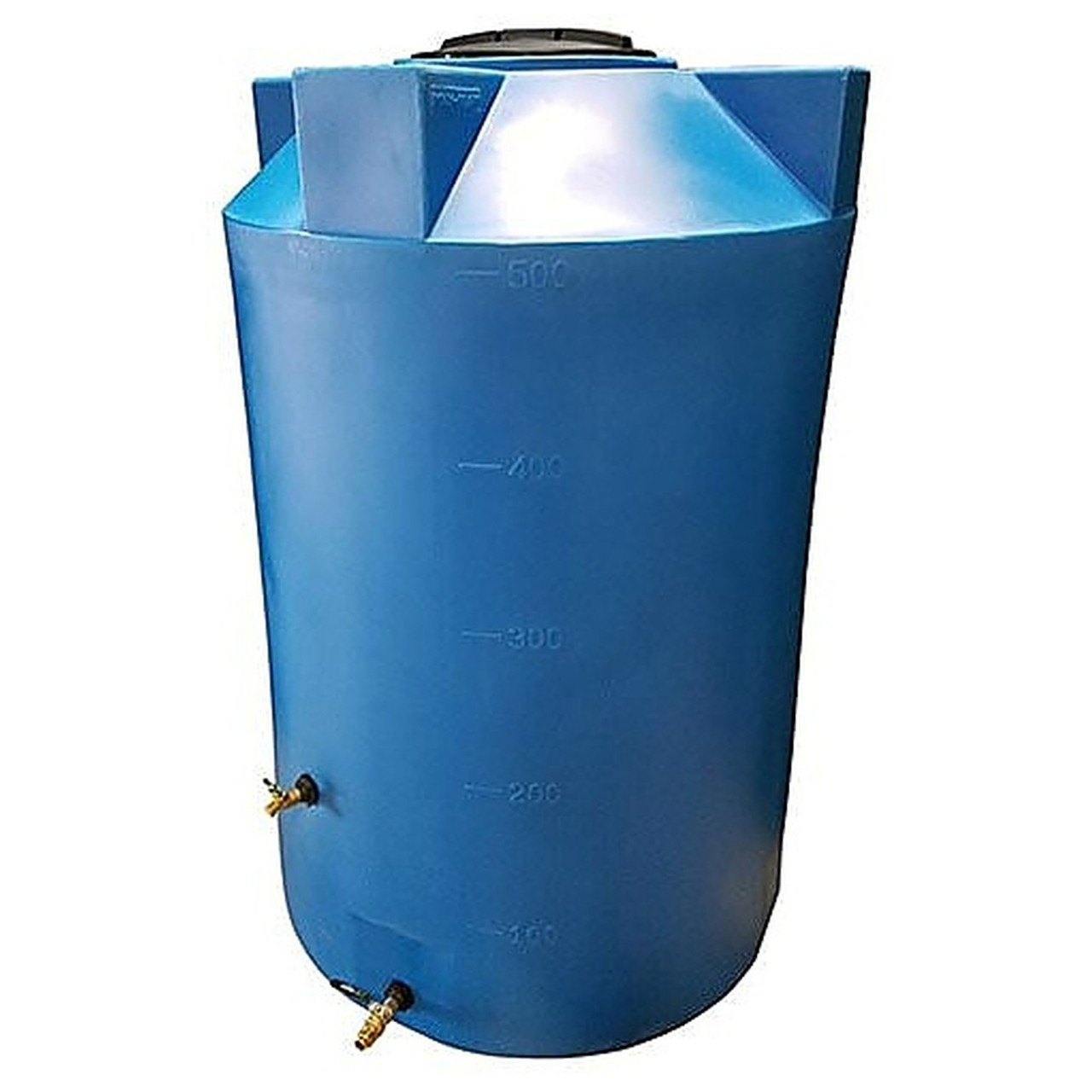 500 Gallon Emergency Water Storage Tank - Blue - 48 inch W x 48 inch D x 71 inch H for storage