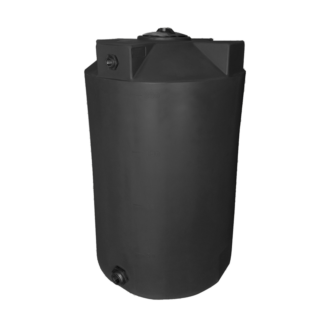 200 Gallon Vertical Water Storage Tank - 36 inch W x 36 inch D x 56 inch H - Polyethylene - Above Ground for