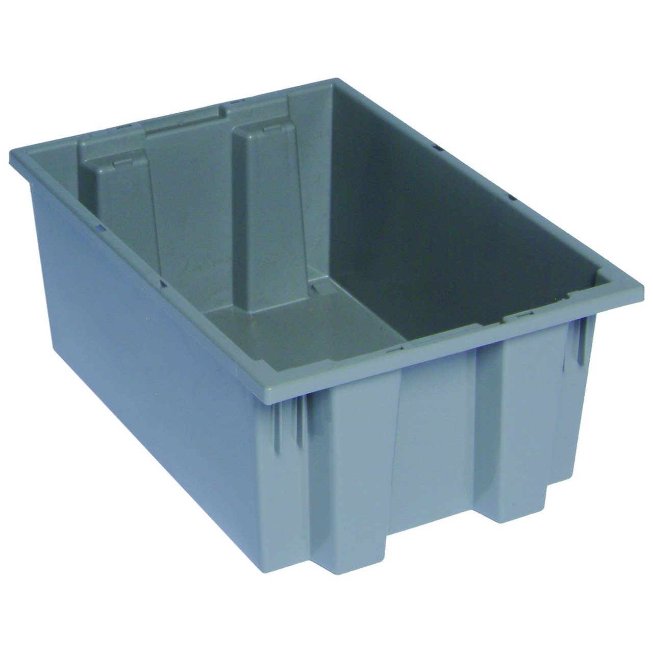 Stack and Nest Tote - Gray for small parts storage