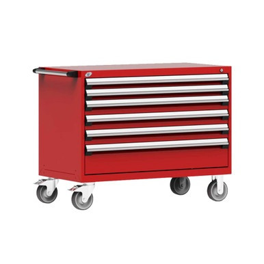 6-Drawer Heavy-Duty Mobile Drawer Cabinet 48'' W x 27D - R5BHG-3002
