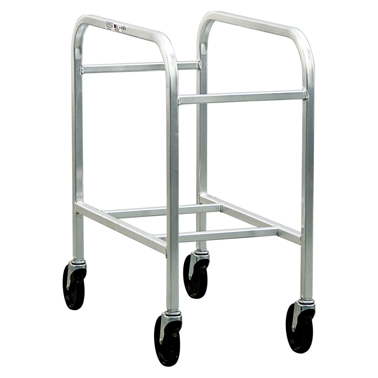 2-Tier Economy Aluminum Lug Tub Dolly - End-Loaded for storage