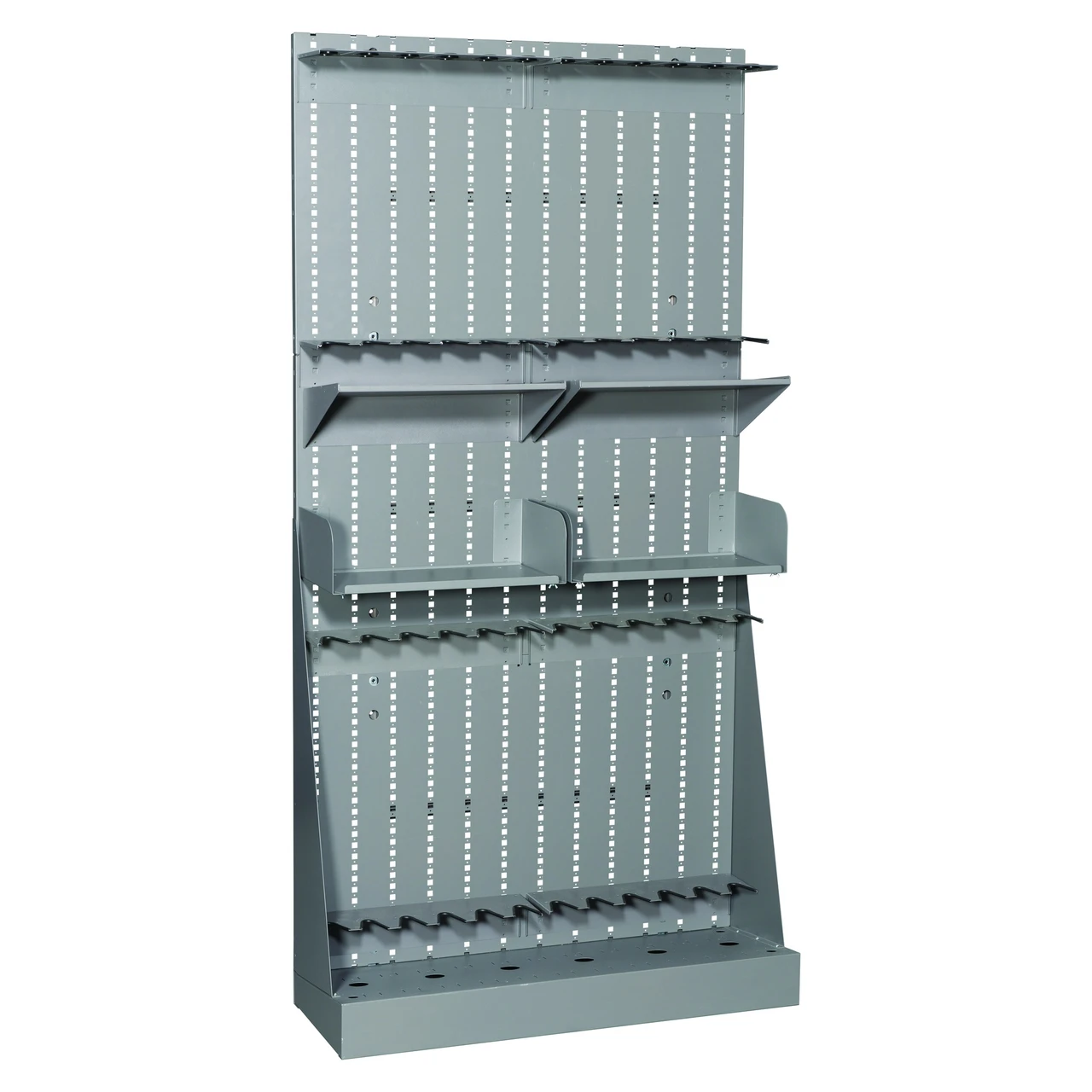 Open Weapon Rack - Holds 24 Rifles with 2 Shelves for storage