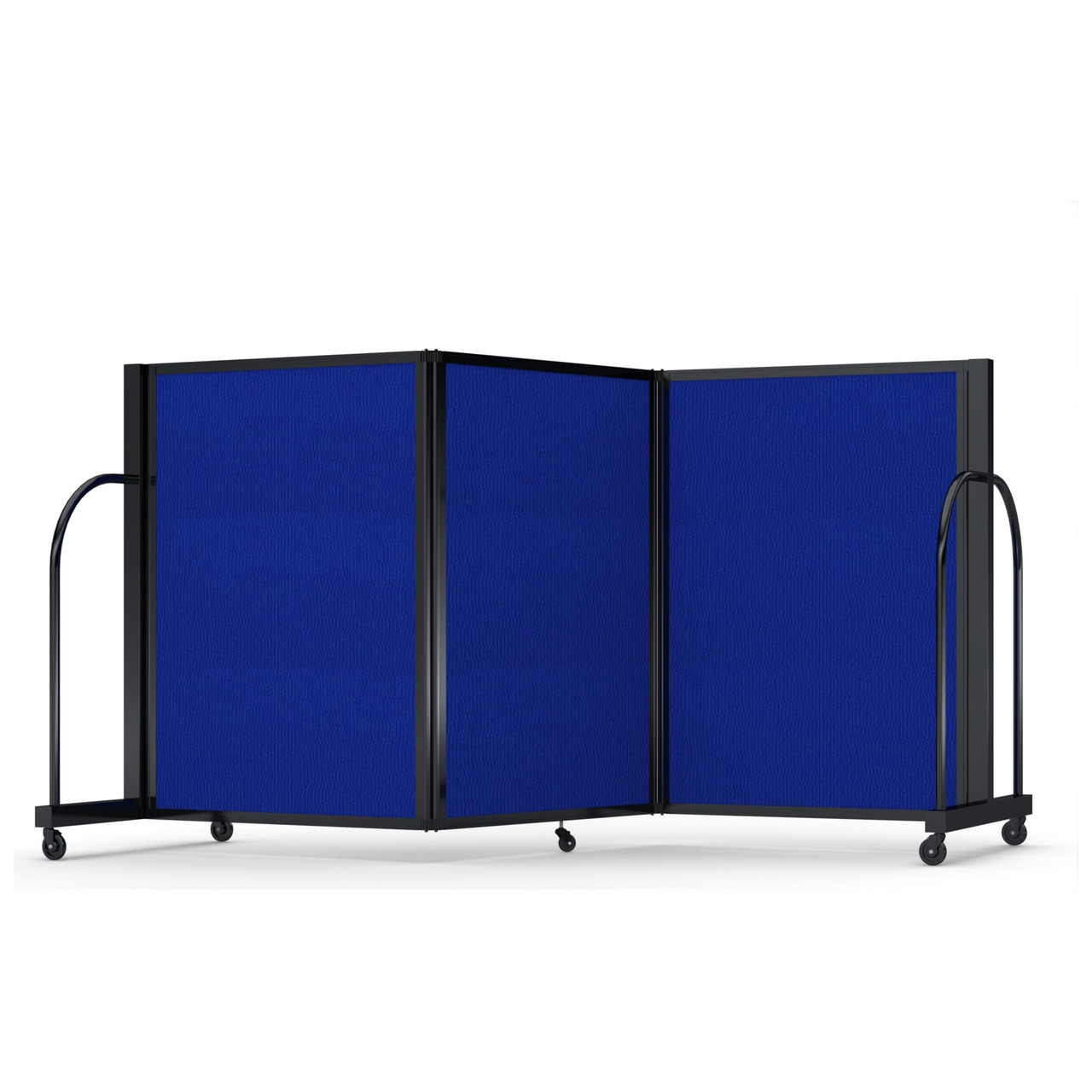 Full Motion Room Divider ' - 3 Panel, Royal Blue Fabric