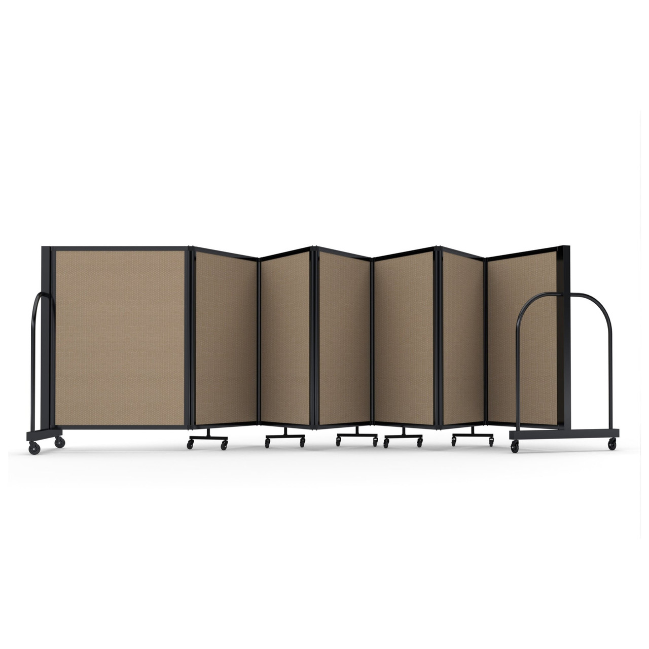 Full Motion Room Divider ' - 7 Panel, Fabric, Desert
