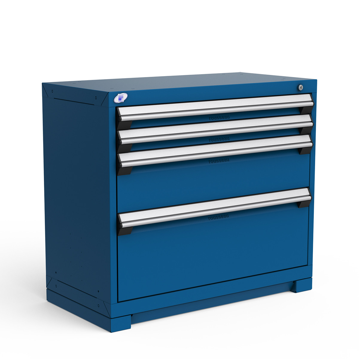 4-Drawer Heavy-Duty Mobile Drawer Cabinet 36'' W x 24D - R5BEE-3014