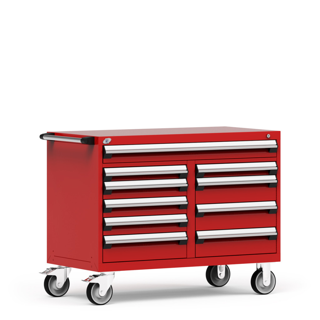Multi-Drawer Mobile Cabinet  - 10 Drawers - 48'' W x 24''D - R5GHE-3005