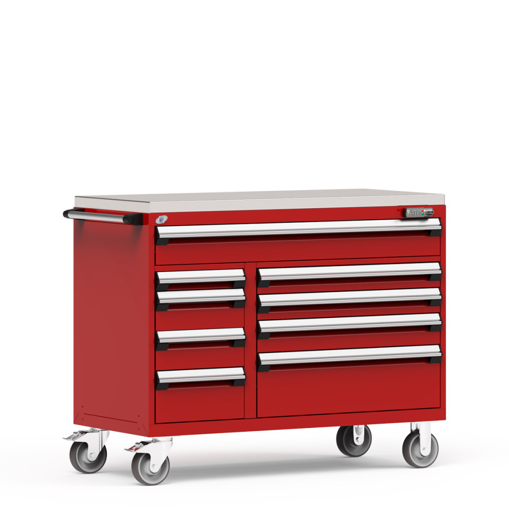 Multi-Drawer Mobile Cabinet  - 9 Drawers - 54'' W x 27''D - R5GJG-3411