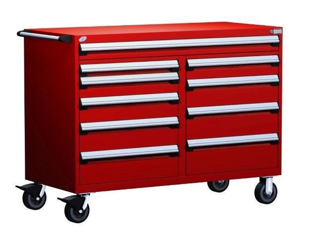 Multi-Drawer Mobile Cabinet  - 10 Drawers - 60'' W x 27''D - R5GKG-3814