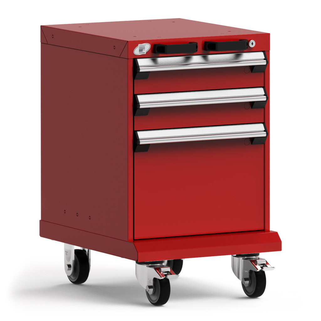 3-Drawer  Compact Mobile Cabinet 18'' W - SMS-L3BBD-2401L3